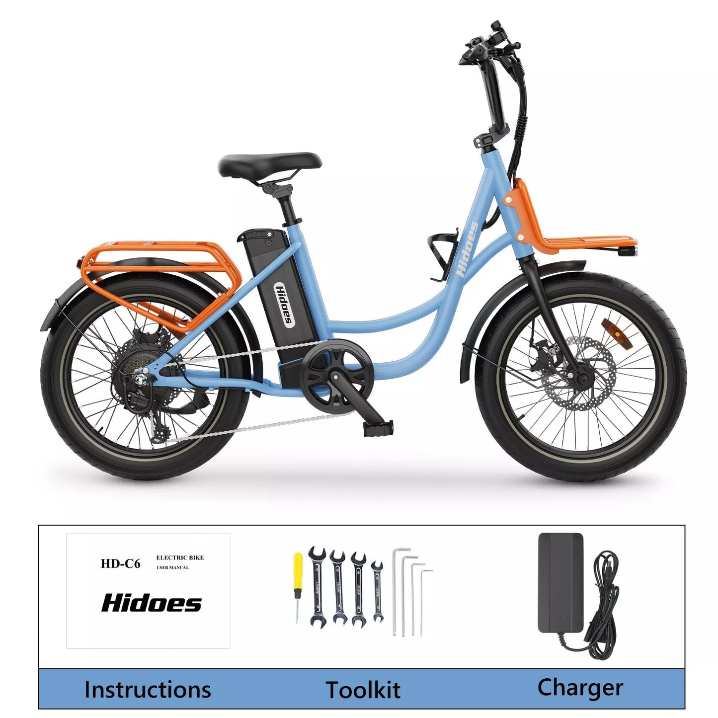 Hidoes C8 Fat Tire City E-Bike – 700W Motor, 48V 17Ah Battery, 32KMH, 55KM Range