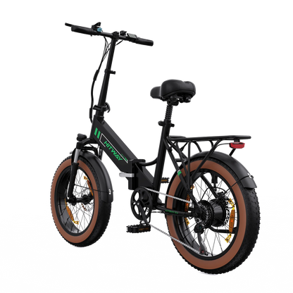 Hitway BK20 2025 Version 250W 20" Fat Tire Foldable Electric Bike 48V 10.4Ah Battery Off-Road City Hybrid