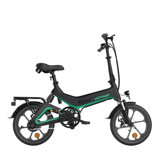 Hitway BK2 2025 Version 250W 16" Foldable Electric Bike 36V 7.8Ah Battery Lightweight Urban Commuter