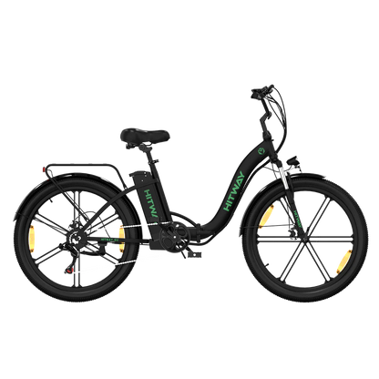Hitway BK37 2025 Version 250W 26" Step-Through City Electric Bike 36V 10.4Ah Battery Comfortable Urban Cruiser