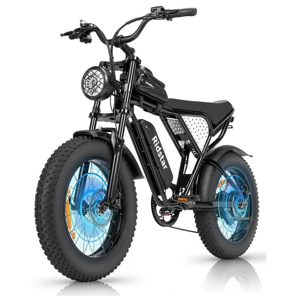 RIDSTAR Q20 Lite 20" Fat Tires Electric Bike 1000W Motor 48V 15Ah Battery