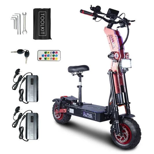 Toursor X14 PRO-10000W Electric Scooter 5000W Dual Motor | 90-100 KM/H | 100-120 KM Range | 72V 40Ah Battery | Seat Included | UK Shipping