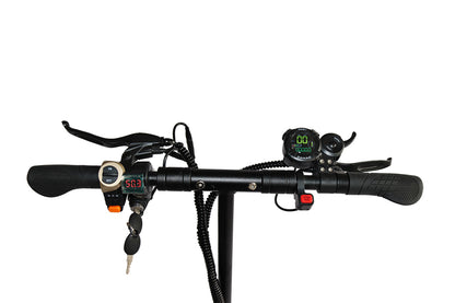 Emanba V-X6 2400W Dual Motor 10" Off-Road Electric Scooter 60km/h 48V 21Ah Foldable Commuter with Front+Rear Suspension