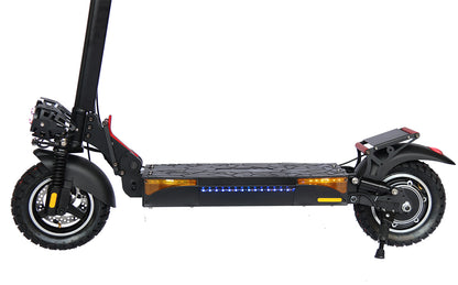 Emanba V-L12 MAX 800W 10" Off-Road Electric Scooter 45km/h 48V 16Ah Foldable Commuter with Front+Rear Suspension