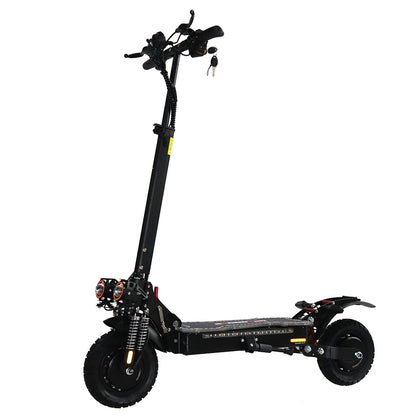 Emanba V-X6 PRO 2400W Dual Motor 10" Off-Road Electric Scooter 60km/h 48V 21Ah Foldable Commuter with Front+Rear Suspension
