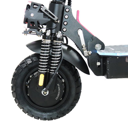 Emanba V-X6 PRO 2400W Dual Motor 10" Off-Road Electric Scooter 60km/h 48V 21Ah Foldable Commuter with Front+Rear Suspension