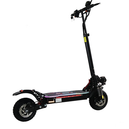Emanba V-X6 PRO 2400W Dual Motor 10" Off-Road Electric Scooter 60km/h 48V 21Ah Foldable Commuter with Front+Rear Suspension