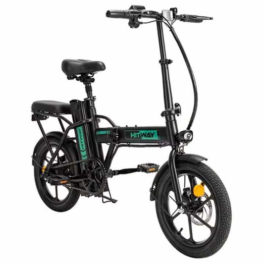 Hitway BK5 2025 Version 250W 16" Foldable Electric Bike 36V 8.4Ah Battery Compact City E-Bike Dual Suspension