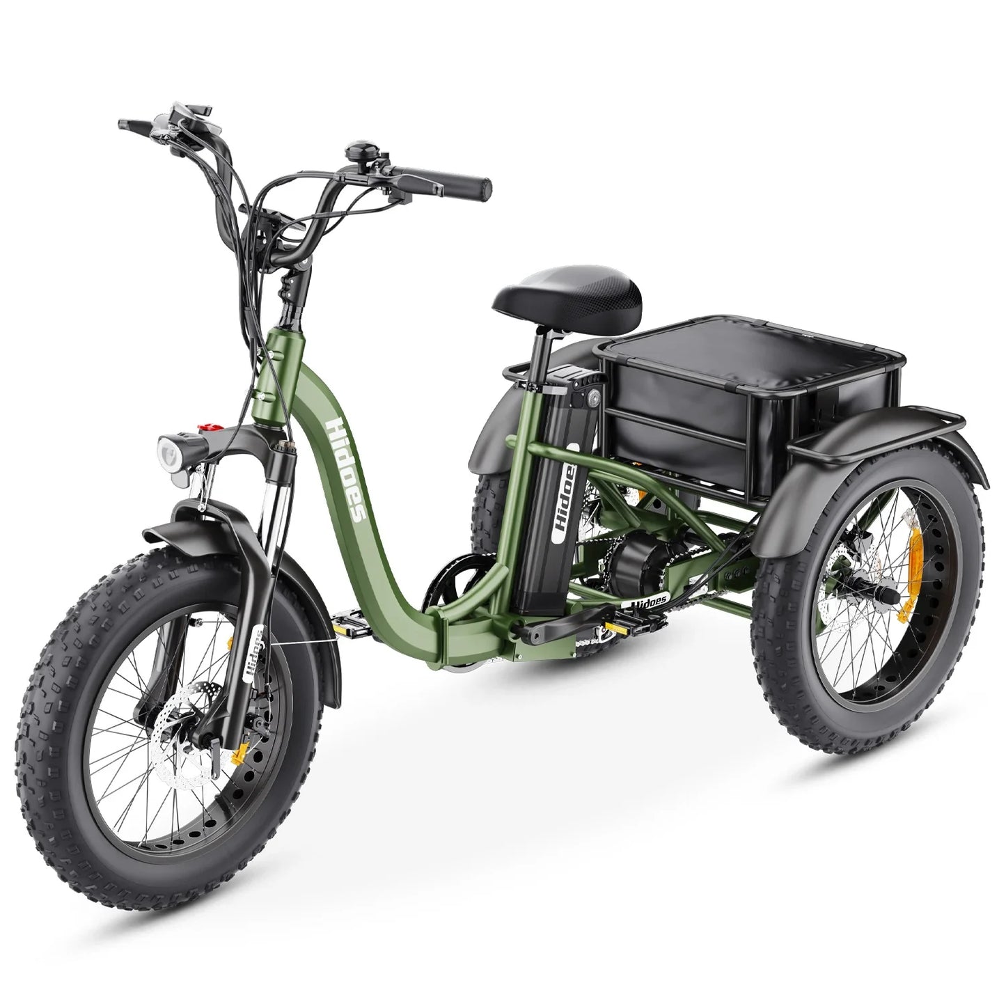 Hidoes ET1 Electric Tricycle – 750W Motor, 48V 20Ah Battery, 3-Wheel E-Trike with Cargo Space