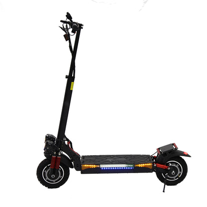Emanba V-X4 1600W Dual Motor 10" Off-Road Electric Scooter 55km/h 48V 18Ah Foldable Commuter with Front+Rear Suspension