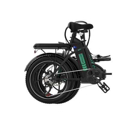 Hitway BK6S 2025 Version 250W 20" Fat Tire Foldable Electric Bike 36V 12Ah Battery Step-Through Cruiser