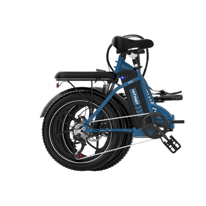 Hitway BK6S 2025 Version 250W 20" Fat Tire Foldable Electric Bike 36V 12Ah Battery Step-Through Cruiser