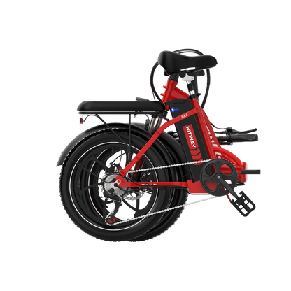 Hitway BK6S 2025 Version 250W 20" Fat Tire Foldable Electric Bike 36V 12Ah Battery Step-Through Cruiser