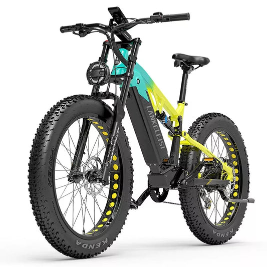 Lankeleisi RV800 Plus 750W Bafang Motor 26" Fat Bike Full Suspension E-Mountain Bike 20Ah Samsung Battery E-MTB