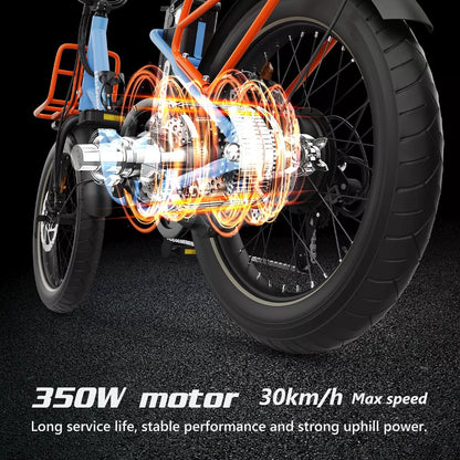 Hidoes C6 Fat Tire E-Bike – 250W Motor, 36V Battery, 24KMH, 40KM Range